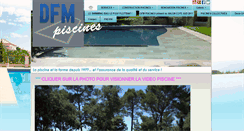 Desktop Screenshot of dfm-piscines.com