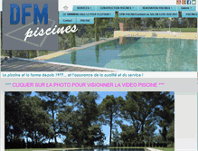 Tablet Screenshot of dfm-piscines.com